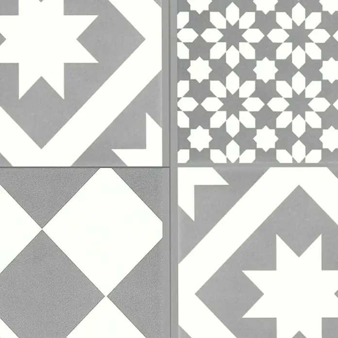 Laminat Portogallo Grigio - 1.286 x 160 x 8 mm, Fliesenoptik - Detailaufnahme
