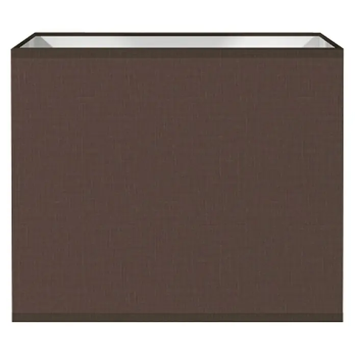 Home Sweet Home Lampenschirm Block - L x B x H: 30 x 30 x 25 cm, Braun, Baumwolle, Eckig - Vorderansicht