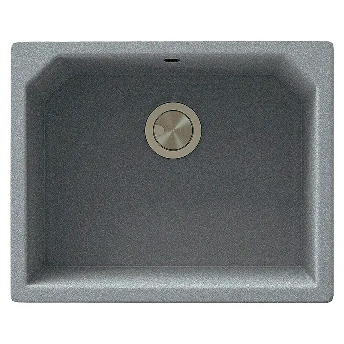 Atron Fregadero encastrable Magma - 48,5 x 59,5 cm, Acrílico, Metal, Brillante