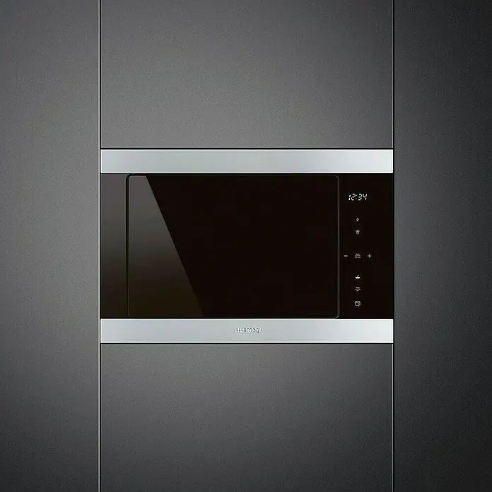 Smeg Microondas empotrado integrado FMI325X - 1.000 W, Volumen: 26 l