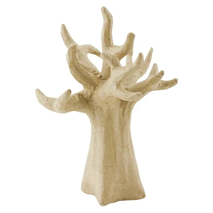Décopatch Pieza decorativa Árbol soporte joyas - 1 ud., Cartón, 15 x 18 cm