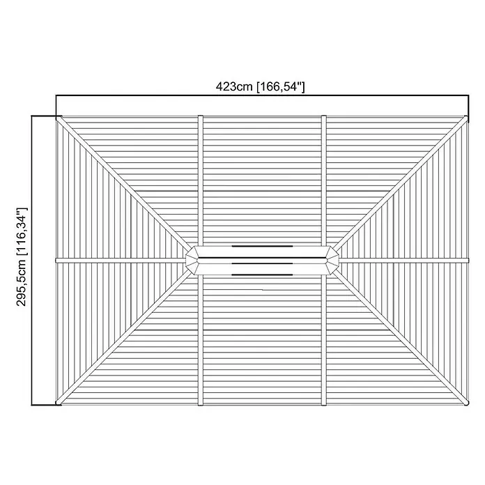 Sojag Pavillon Ventura 10 x 14 - 296 x 423 x 261 cm, Anthrazit