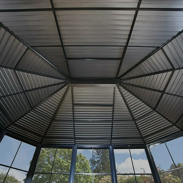 Sojag Pavillon Charleston 12 x 15 - 384 x 489 x 281 cm, Anthrazit - Detailaufnahme
