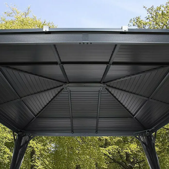 Sojag Pavillon Ventura 10 x 10 - 296 x 296 x 261 cm, Anthrazit - Detailaufnahme