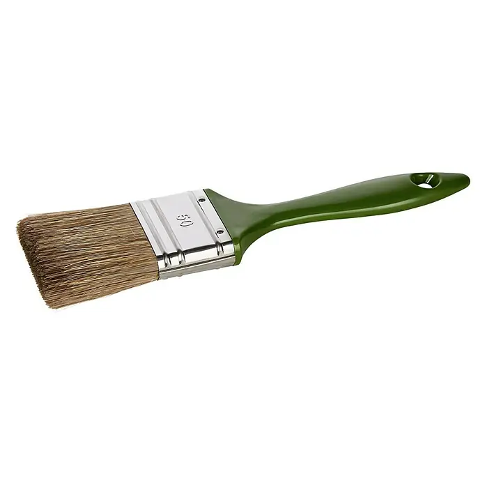 Lasur-Flachpinsel - Breite Borsten: 50 mm, Naturborsten-Mix, Kunststoff