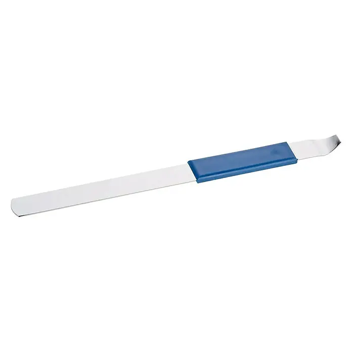 Lackdosenöffner - Silber, Blau, 28 cm - Vorderansicht