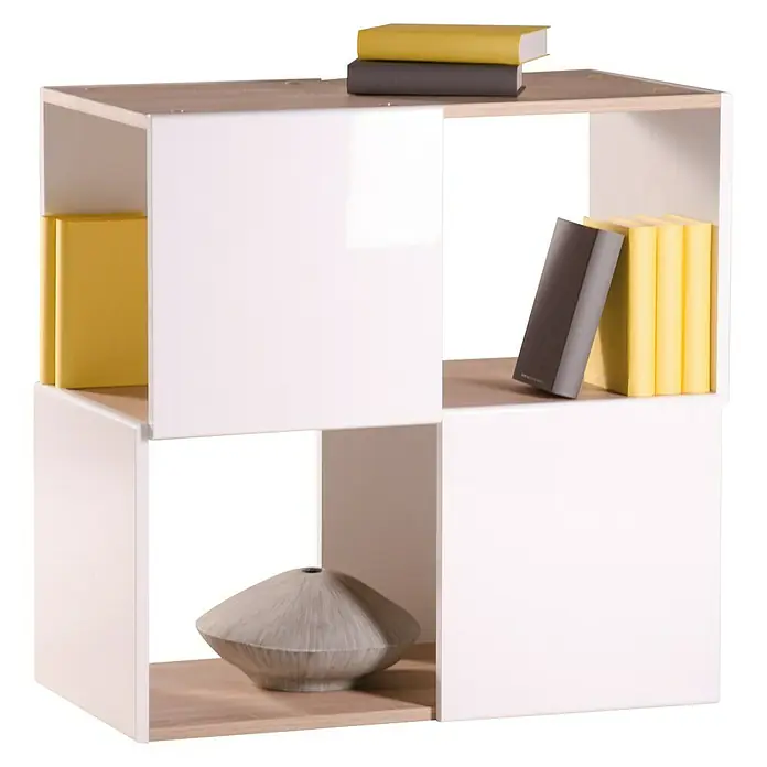 Phönix Regal Matrix - L x B x H: 37,3 x 71,6 x 73,1 cm, Eiche Sägerau, Traglast: 10 kg/Boden - Vorderansicht