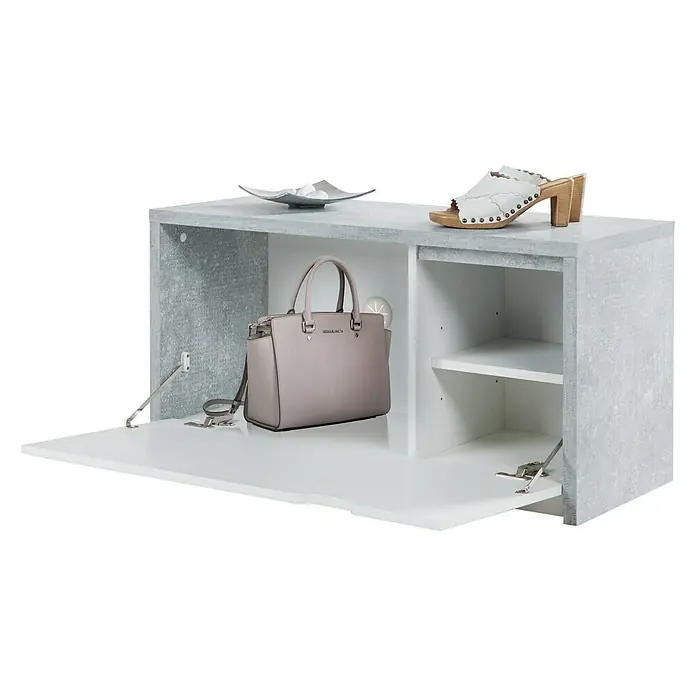 Phönix Bruno Sitzbank - L x B x H: 36 x 90 x 46,7 cm, Grau/Weiß - Anwendungsbeispiel