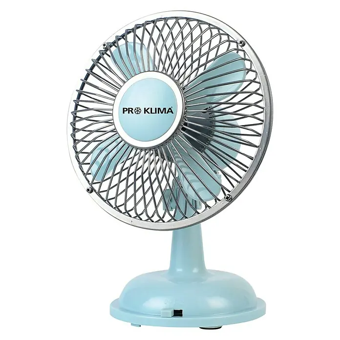 PR Klima Ventilador de sobremesa - Azul, Diámetro: 14 cm, 2,5 W, 105,65 m³/h, Puerto USB 2.0