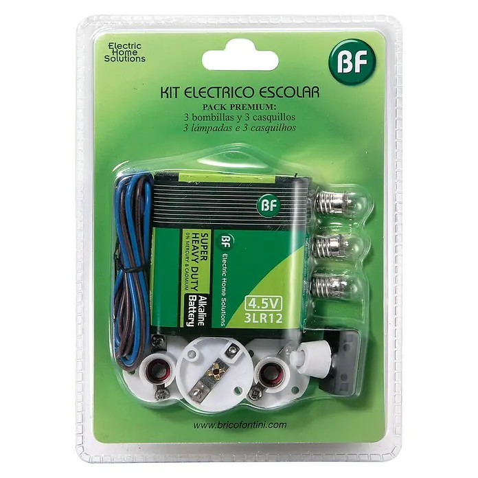 Kit escolar eléctrico - Verde, L x An x Al: 3 x 13 x 18 cm