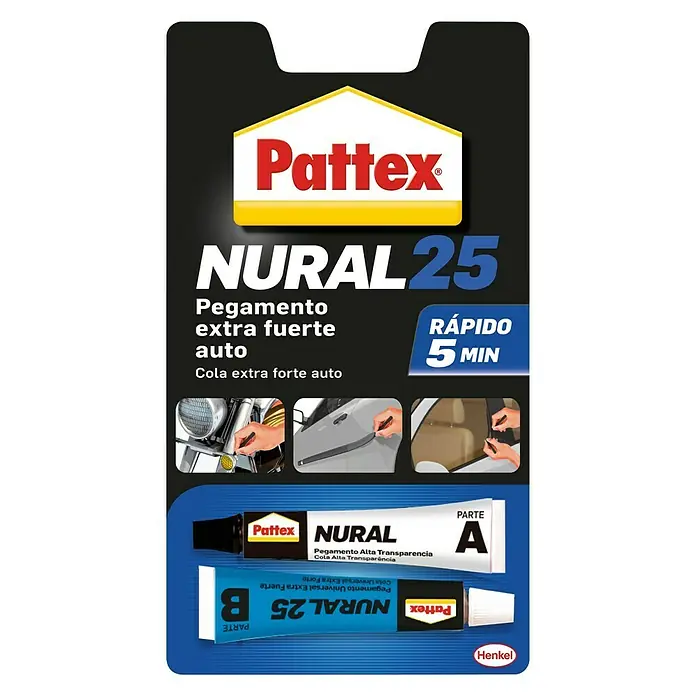 Pattex Adhesivo bicomponente Nural 25 - Incolora / Transparente, 11 ml