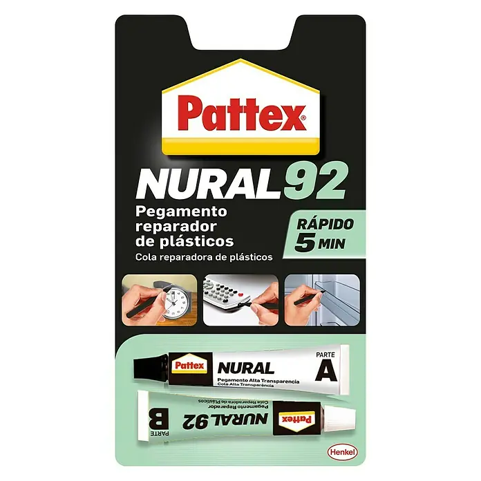 Pattex Adhesivo especial para plásticos Nural 92 - Incolora / Transparente, 11 ml