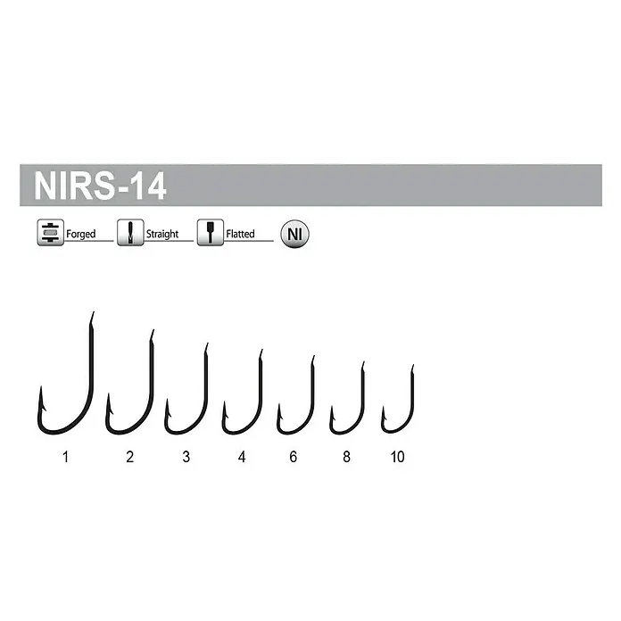 Tubertini Anzuelo de pesca Senshi NIRS-14 - 25 uds., Pez objetivo: Pez depredador