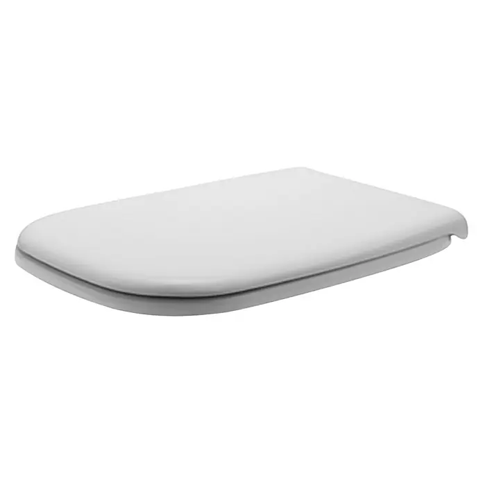 Duravit D-Code WC-Sitz Compact - Ohne Absenkautomatik, Duroplast, Weiß - Vorderansicht