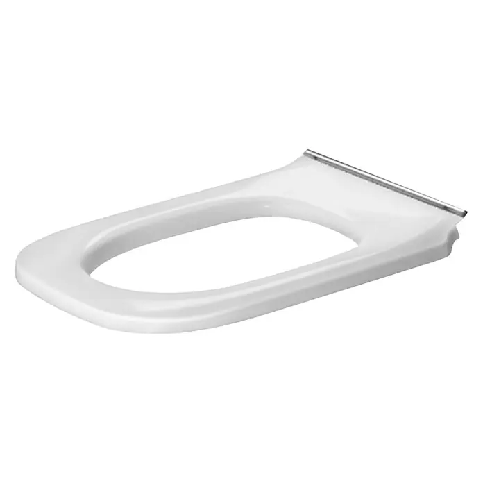 Duravit D-Code WC-Sitz Vital - Ohne Deckel, Winkelpuffer, Duroplast, Weiß - Vorderansicht