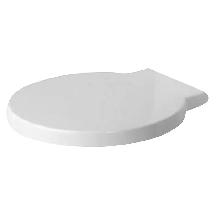 Duravit Starck 1 WC-Sitz - Mit Absenkautomatik, Duroplast, Weiß - Vorderansicht