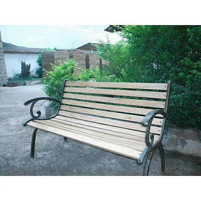 Sunfun Gartenbank Weser - L x B x H: 128 x 63 x 79 cm