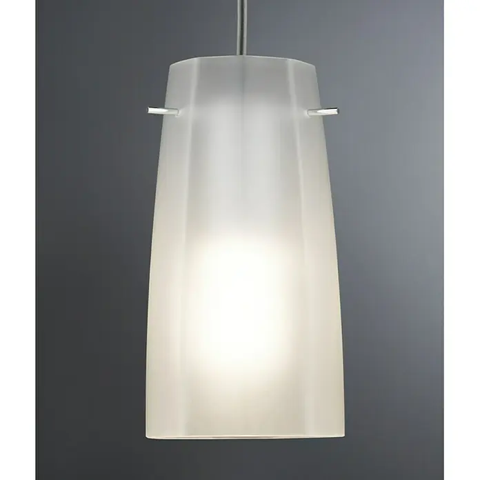Paulmann URail 2Easy Lampenschirm Vico - Durchmesser: 15 cm, Satin, Glas, Eckig - Vorderansicht