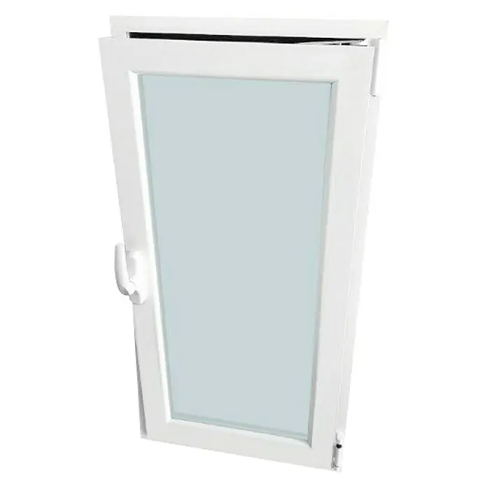 Solid Elements Ventana de aluminio Practicable Oscilobatiente - 50 x 100 cm, Derecha, Blanco, Sin persiana
