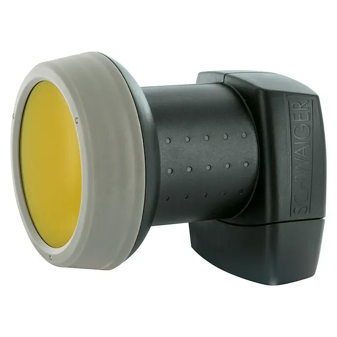 Schwaiger Single-LNB - 0,2 dB, 40 mm, Anthrazit - Vorderansicht