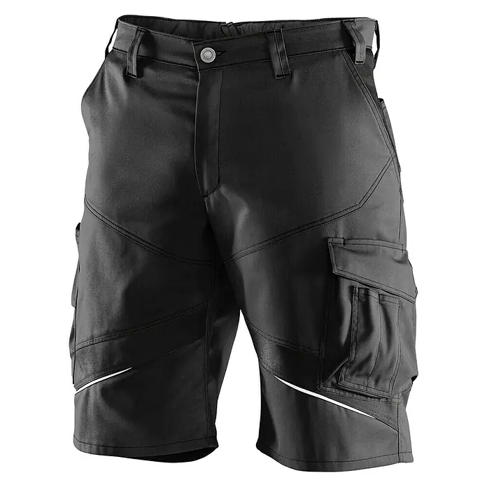 Kübler Activiq Herren-Arbeitsshorts - 48, Schwarz - Vorderansicht