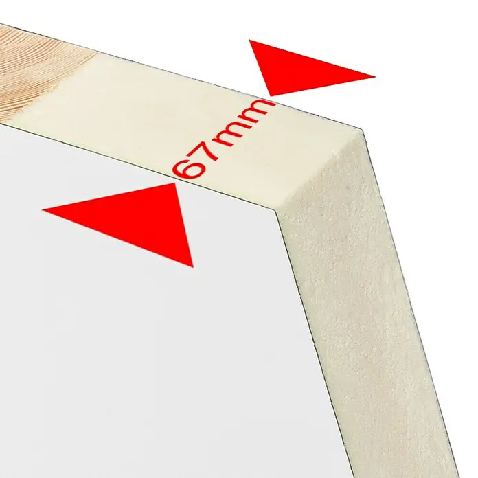 Splendoor Haustür Thermodoor SP50W - 110 x 210 cm, DIN Anschlag: Rechts, Weiß