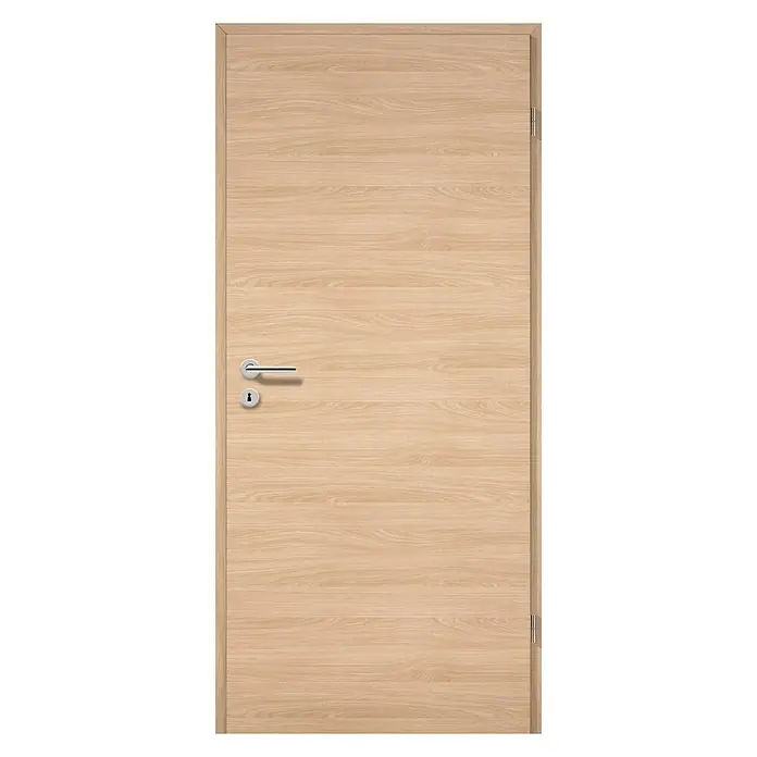 GetaDoor Lamineo Zimmertür GLN 42 - 860 x 1.985 mm, DIN Anschlag: Rechts, Eiche Trend, Mittellage: Röhrenspan - Vorderansicht