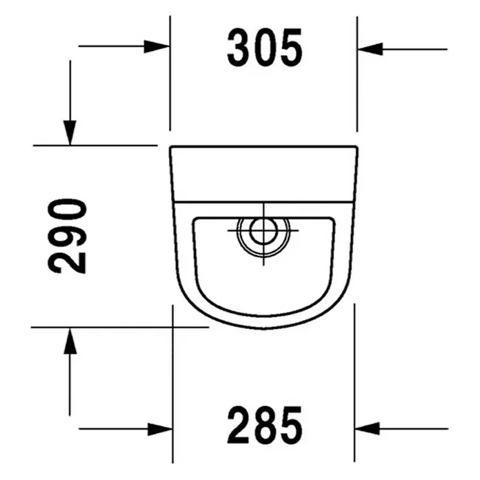 Duravit D-Code Urinal - Unbeschichtet, Zulauf: Hinten, Absaugspülung, Farbe: Weiß, Ohne Zielobjekt