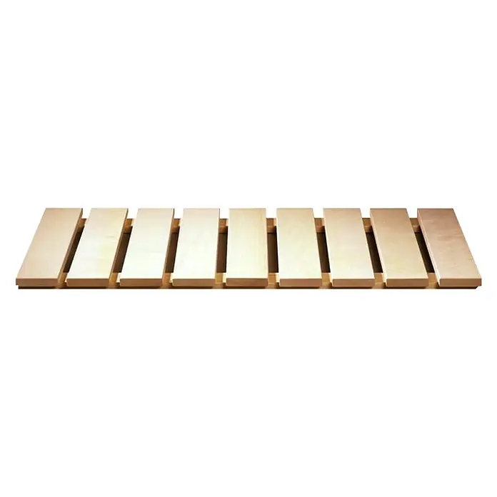 Karibu Bodenrost Premium - 100 x 46 cm, Espenholz - Vorderansicht