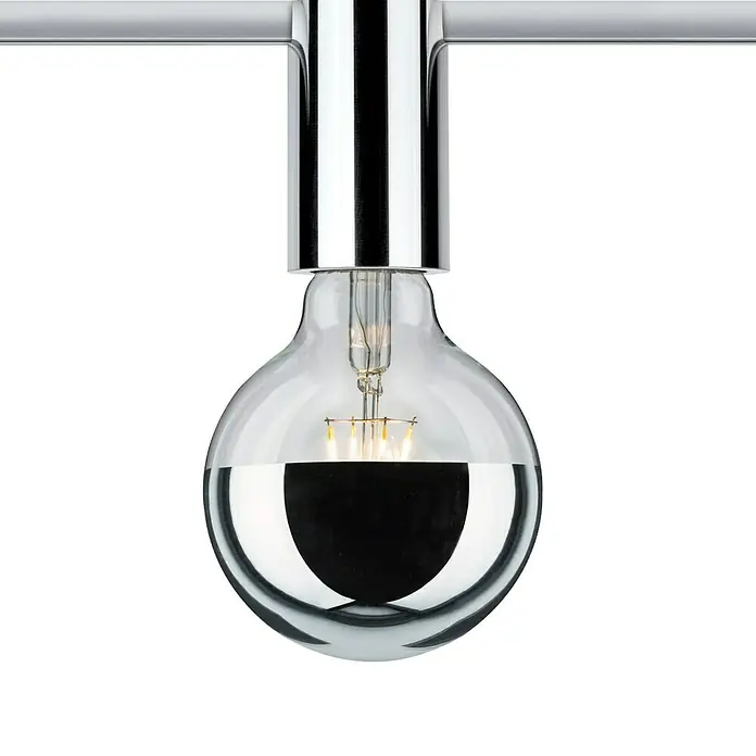Paulmann URail Deckenleuchte Ceiling Socket - 1-flammig, 20 W, Lampenfassung: E27, Grundfarbe: Silber - Vorderansicht