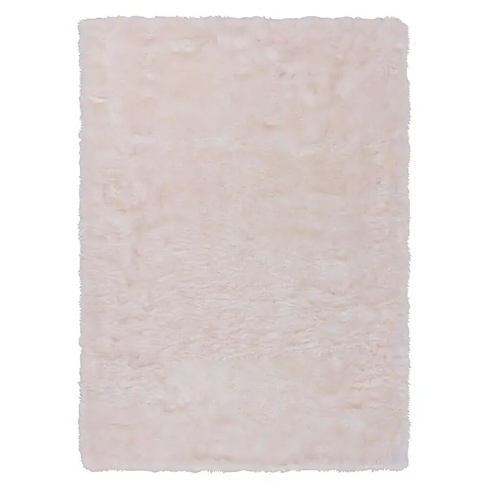 Kayoom Teppich Crown - Weiß/Puderrosa, 150 x 80 cm, 100 % Polyester - Ansicht von oben
