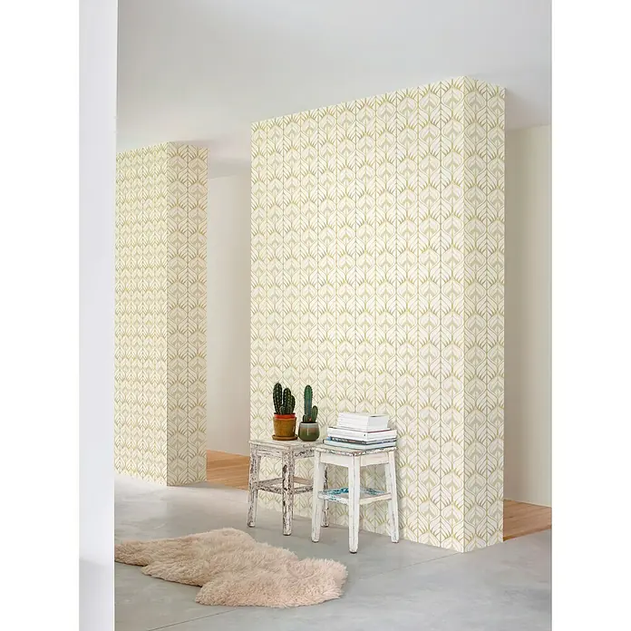 Papel pintado Geométrico 2 - Beige, 10,05 x 0,53 m