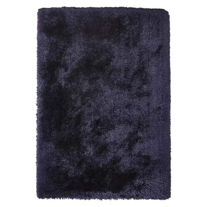 Kayoom Hochflorteppich Cosy - Blau, 170 x 120 cm, 100 % Polyester - Ansicht von oben