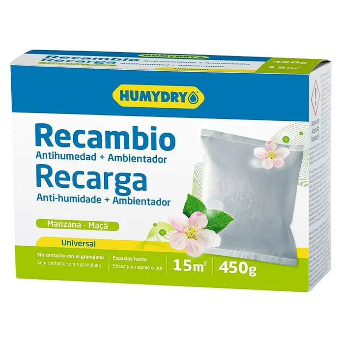 Humydry Almohadilla antihumedad Recambio - Manzana, 450 g