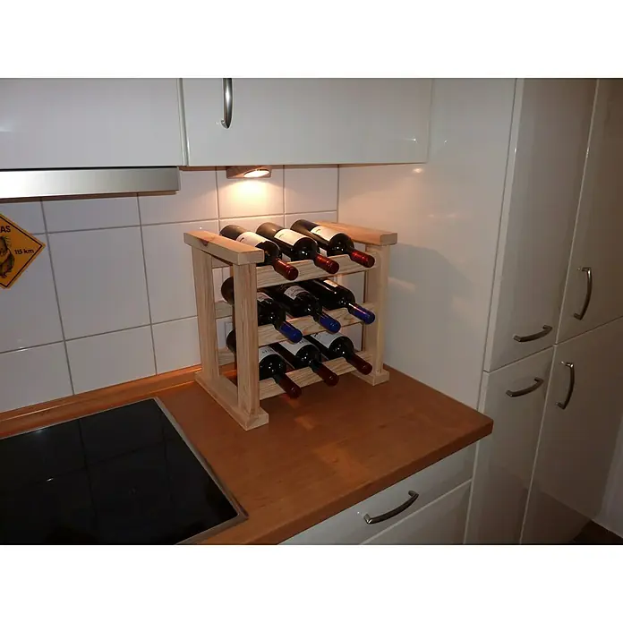 Promadino Weinregal Bordeaux - 43,6 x 30 x 40 cm, Anzahl Flaschen: 9 Stk. - Stimmungsaufnahme