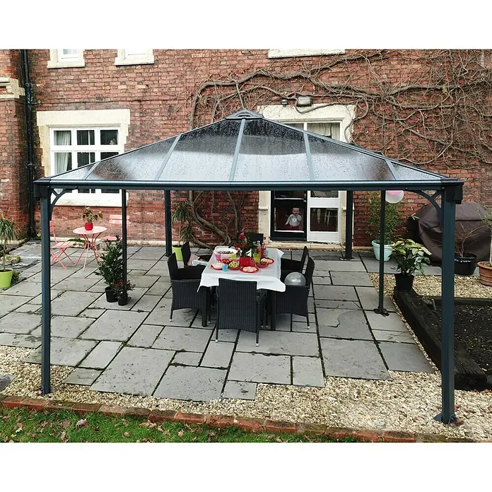Palram – Canopia Pavillon Martinique 5000 - L x B: 492 x 359 cm, Bronze