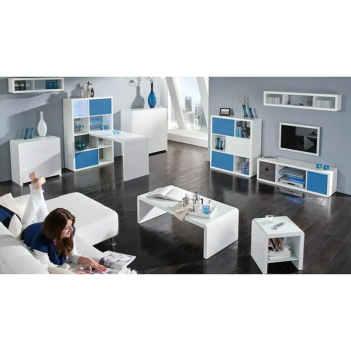 Phönix Atlanta Container - L x B x H: 38 x 34 x 34 cm, Blau - Stimmungsaufnahme