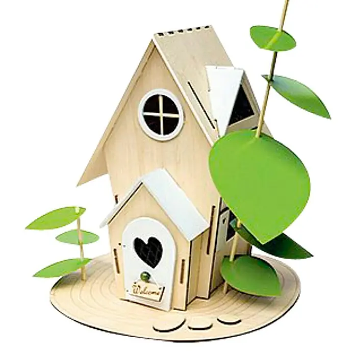 Décopatch Pieza decorativa Creatividad Casa Hadas - 1 ud., Madera, 7 x 27 cm