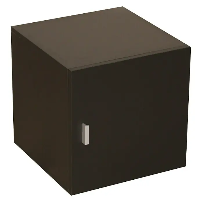 Phönix Caro Container Stor It - L x B x H: 34 x 34 x 34 cm, 1 Metallgriff, Schwarz - Linke Seitenansicht