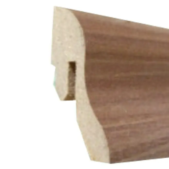 Amco Sockelleiste Clip-Technik - Nussbaum, L x B x H: 2,5 m x 23 mm x 40 mm, Foliert