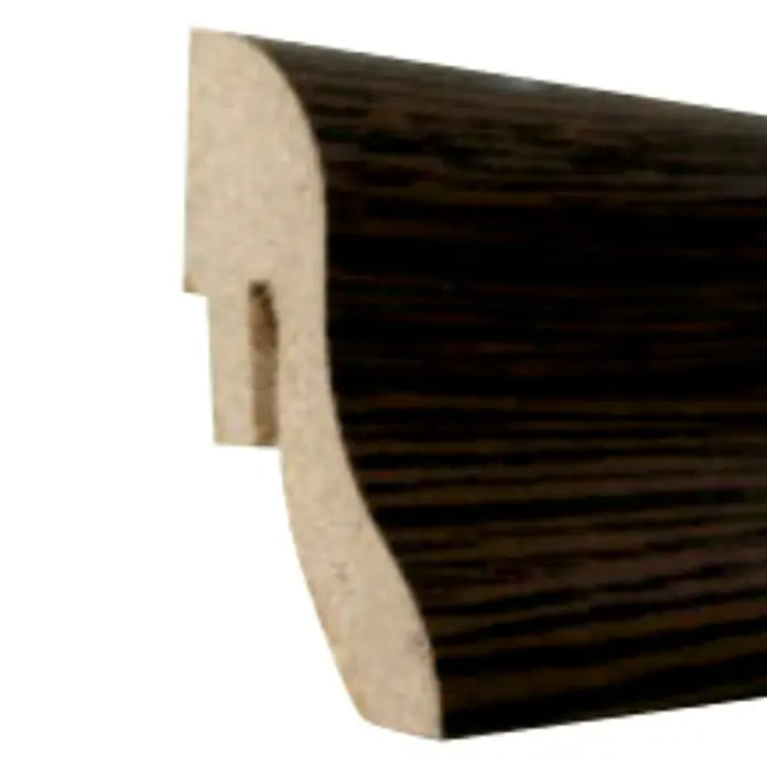 Amco Sockelleiste Clip-Technik - Wenge, L x B x H: 2,5 m x 23 mm x 40 mm, Foliert