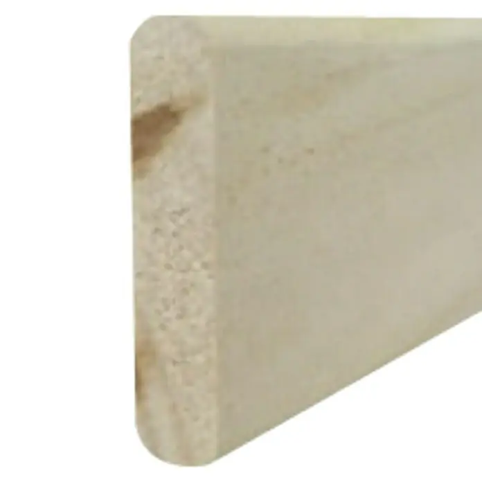 Amco Rechteckleiste - L x B x H: 2,4 m x 21 mm x 90 mm, Kiefer, Unbehandelt