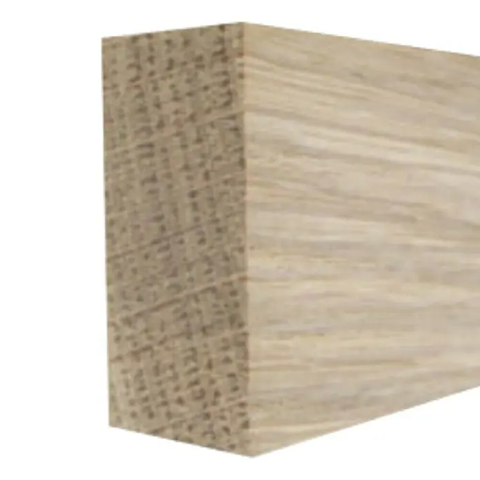 Amco Rechteckleiste - L x B x H: 0,95 m x 20 mm x 100 mm, Eiche, Unbehandelt