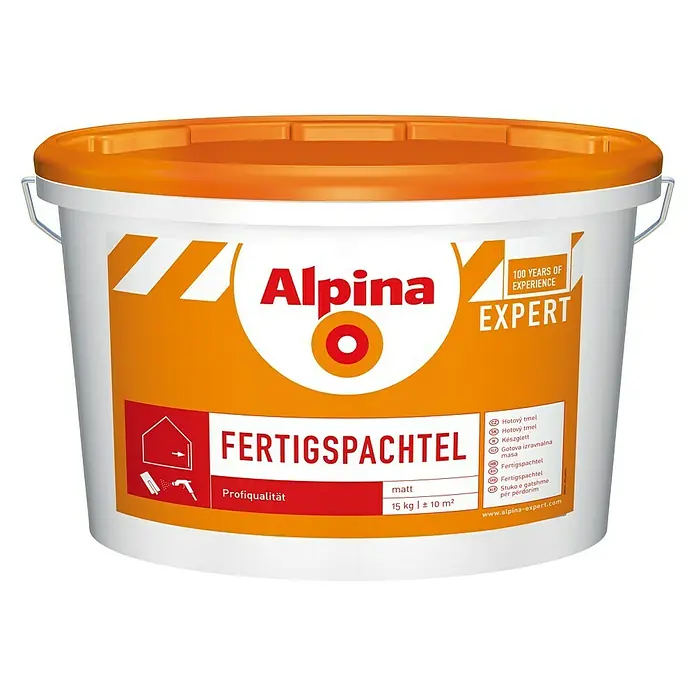 Alpina Expert Fertigspachtel - Hellbraun, 15 kg