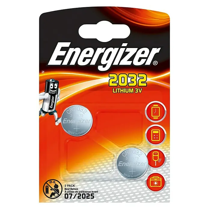 Energizer Knoopcel - CR2032, 3 V, 2 st.