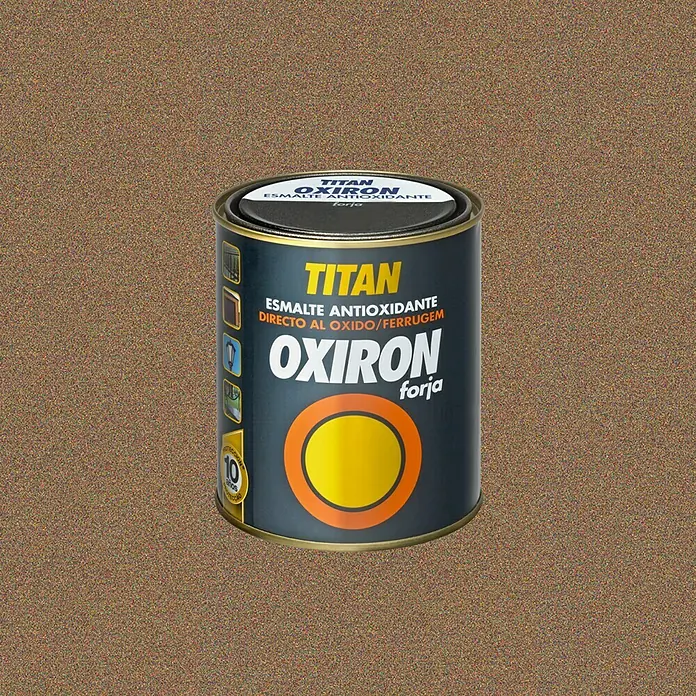 Oxiron Esmalte para metal - Dorado, 750 ml, Efecto forja