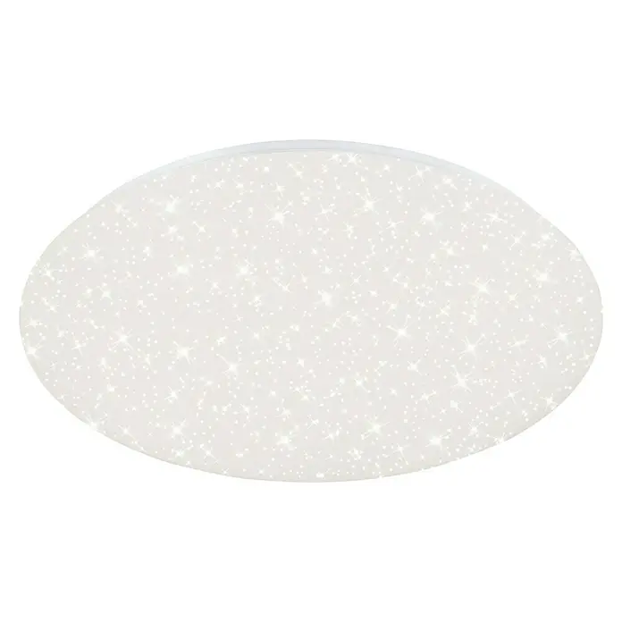 Briloner LED-Deckenleuchte rund Sterne - 40 W, Ø x H: 495 mm x 9,6 cm, Weiß, Warmweiß