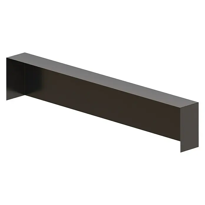 Sarei Abschlusskappe - Breite: 270 mm, Anthrazit, Aluminium - Rechte Seitenansicht