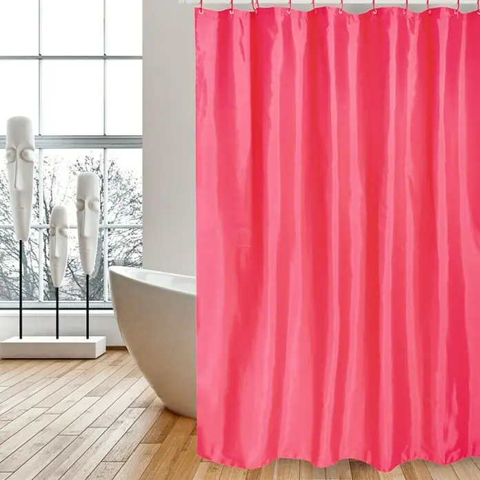 Venus Cortina de baño textil - An x Al: 180 x 200 cm, Rosa