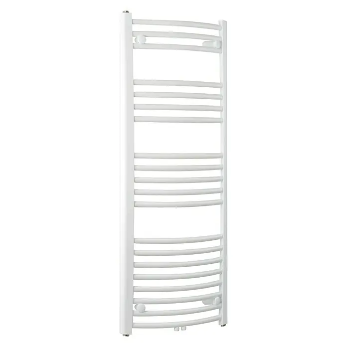 Sanotechnik Badheizkörper Bari - B x H: 60 x 118,8 cm, Gebogene Ausführung, Mit Mittelanschluss, Weiß